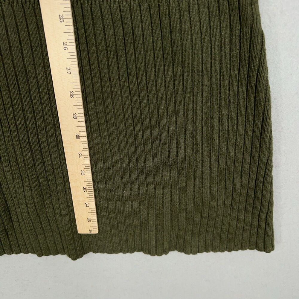 Lisa Todd Sweater Dress Womens Medium Green Black Colorblock Cashmere Twee - Picture 11 of 12